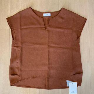 スローブイエナ(SLOBE IENA)の【GO様専用】新品　SLOBE IENA スローブイエナ　リネンライクブラウス(シャツ/ブラウス(半袖/袖なし))