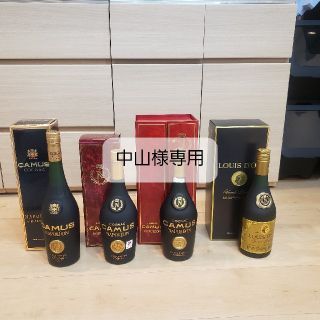 古酒　CAMUS COGNAC NAPOLEON3本とLOUIS D'OR1本(ブランデー)