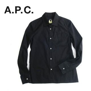 アーペーセー(A.P.C)のフランス製 APC アーペーセー　シンプルなブラックシャツ(シャツ)