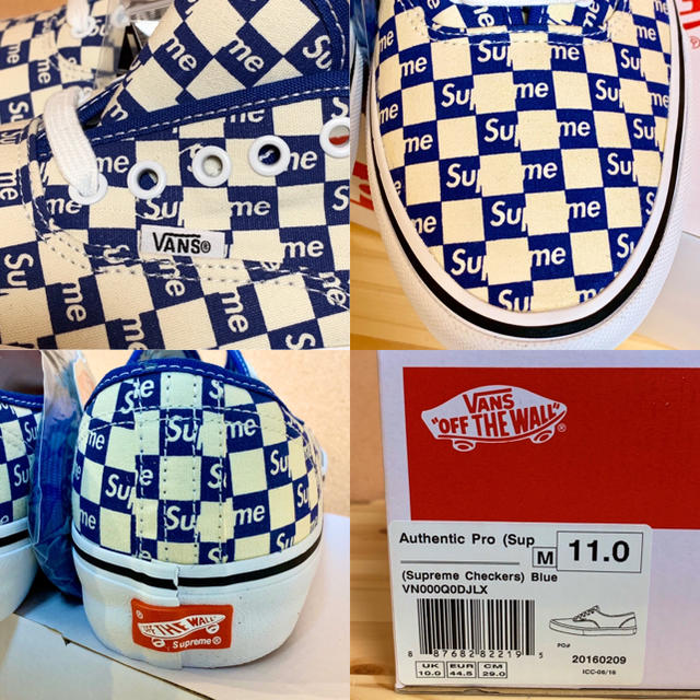 Supreme /VANS Authentic Pro 2016AW