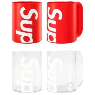 シュプリーム(Supreme)のSupreme Heller Mug Clear x2 Red x2(2セット)(その他)