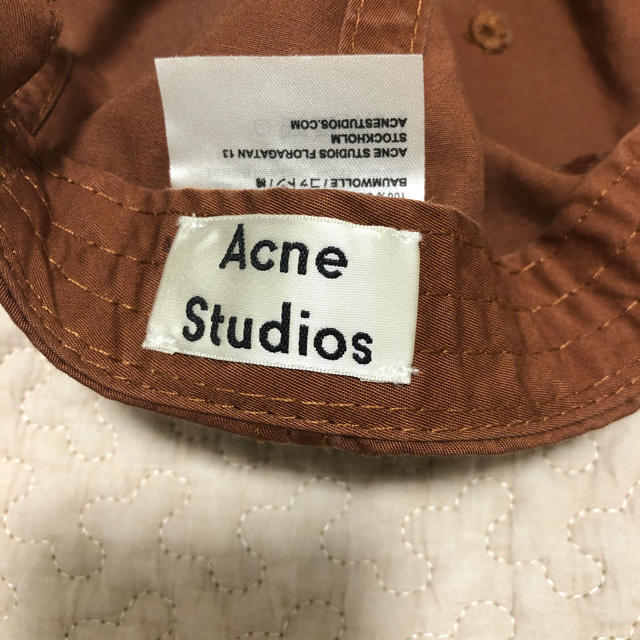 ACNE(アクネ)の【Acne Studios】Carliy Dye Cap コニャックブラウン レディースの帽子(キャップ)の商品写真