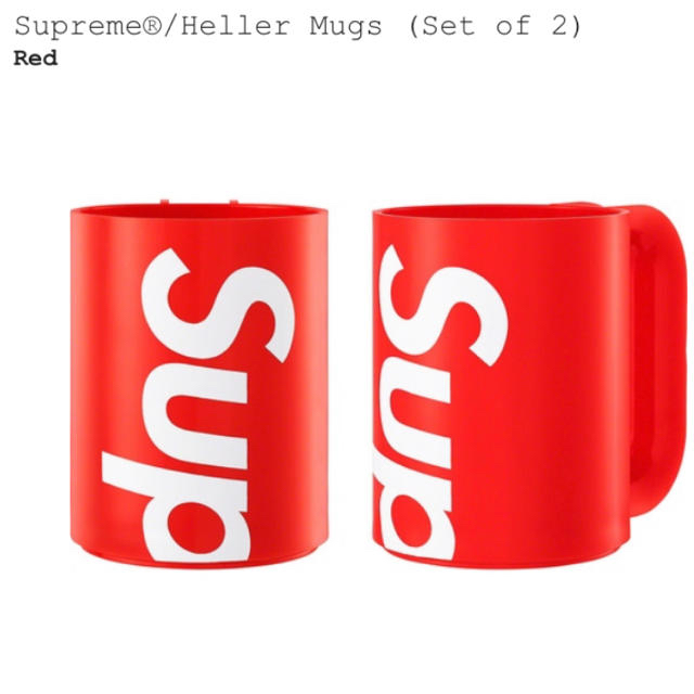 Supreme Heller Mugs Red マグカップ