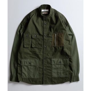 ファンダメンタルアグリーメントラグジュアリー(FUNDAMENTAL AGREEMENT LUXURY)のタグ付新品未使用 FDMTL no collar military shirts(シャツ)