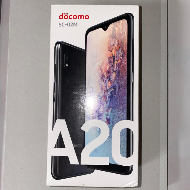 docomo Galaxy A20 SC-02M ブラック SIMロック解除済