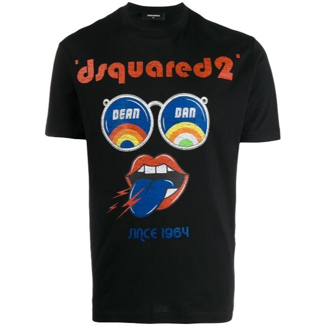 DSQUARED2(ディースクエアード)の新品！DSQUARED 2 ロゴ ブラック Tシャツ　S メンズのトップス(Tシャツ/カットソー(半袖/袖なし))の商品写真