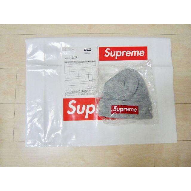 New Era Box Logo Beanie Heather Grey