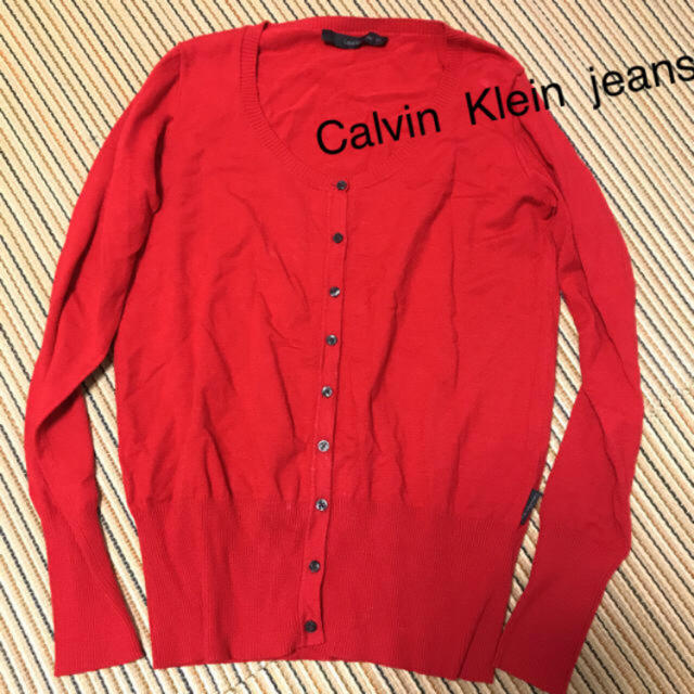 Calvin Klein(カルバンクライン)の Calvin Klein jeans  ラウンドネックカーディガン レディースのトップス(カーディガン)の商品写真