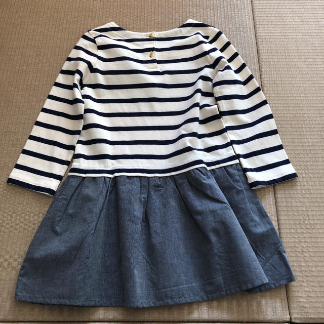 babyGAP(ベビーギャップ)のukai様専用です。baby GAP ボーダーワンピース 100 キッズ/ベビー/マタニティのキッズ服女の子用(90cm~)(ワンピース)の商品写真