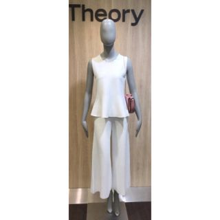 セオリー(theory)のTheory 18AW ノースリーブニット ホワイト(カットソー(半袖/袖なし))