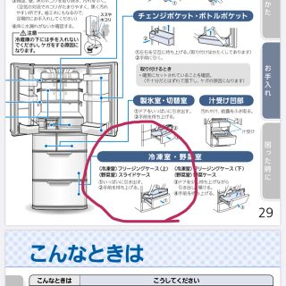 ミツビシデンキ(三菱電機)の三菱冷蔵庫のフリージングケース上　未開封(冷蔵庫)