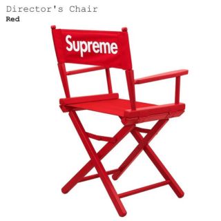 シュプリーム(Supreme)の19SS Director's Chair 赤　椅子(折り畳みイス)