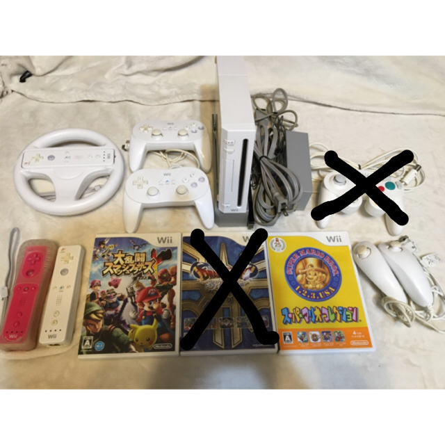 Wii - wii本体セット付属品いっぱい!ソフト2点付きの通販 by M's shop
