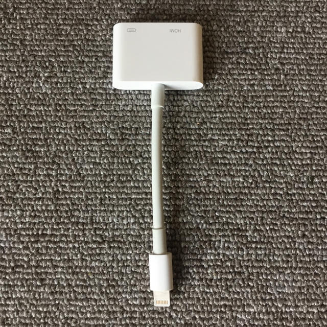 Apple(アップル)のApple Lightning - Digital AVアダプタ 純正 良品 スマホ/家電/カメラのテレビ/映像機器(映像用ケーブル)の商品写真