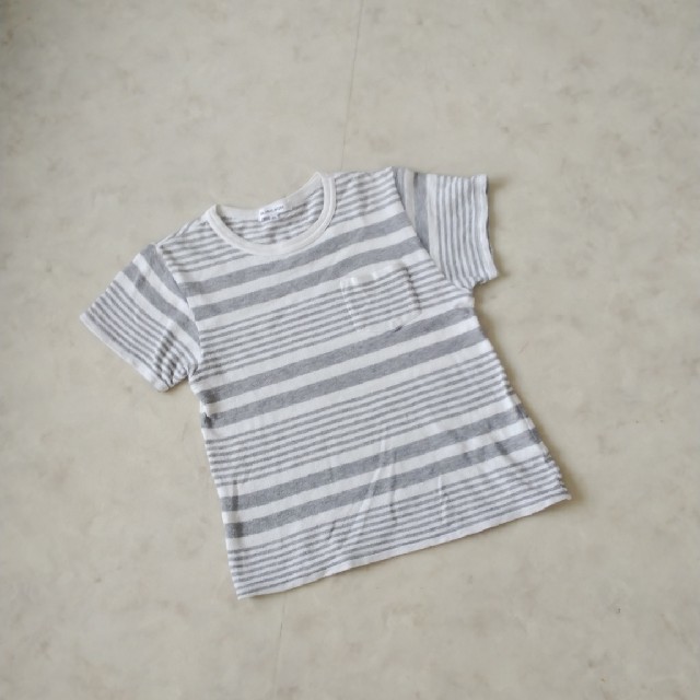 GLOBAL WORK(グローバルワーク)のGLOBAL WORK ストライプTシャツ XL キッズ/ベビー/マタニティのキッズ服男の子用(90cm~)(Tシャツ/カットソー)の商品写真