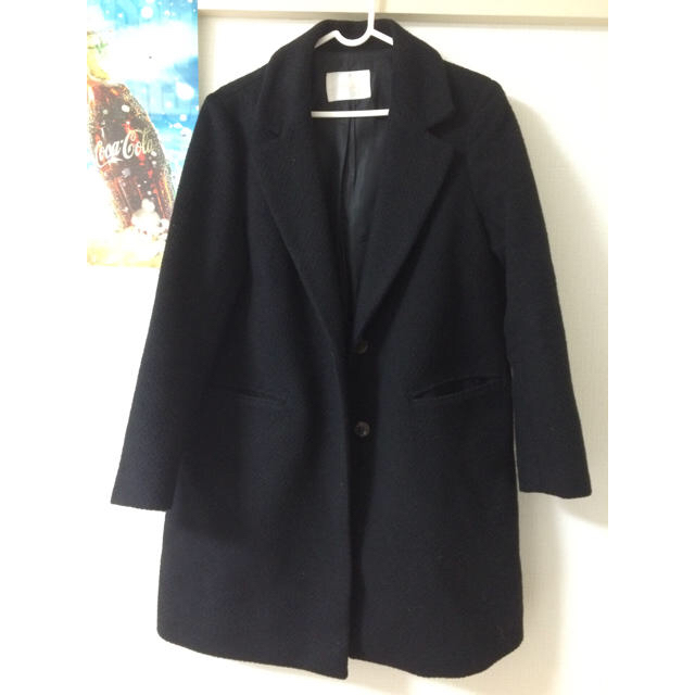 ViS(ヴィス)のロングコート ブラック レディースのジャケット/アウター(ロングコート)の商品写真