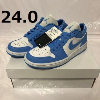 ナイキ(NIKE)の新品 [24] Nike Wmns Air Jordan 1 Low “UNC”(スニーカー)