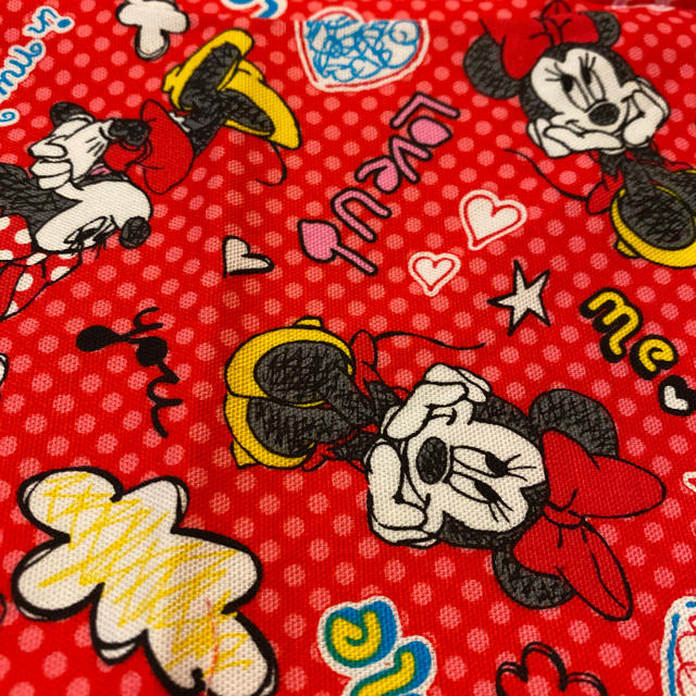 Disney(ディズニー)のミニーちゃんハギレ生地 ハンドメイドの素材/材料(生地/糸)の商品写真