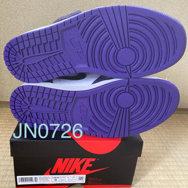 NIKE(ナイキ)のエア　ジョーダン1  Court Purple メンズの靴/シューズ(スニーカー)の商品写真