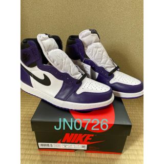 ナイキ(NIKE)のエア　ジョーダン1  Court Purple(スニーカー)