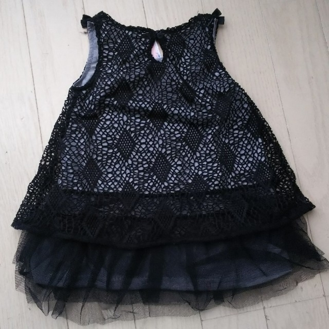 １１０★ANGEL LOVE★かわいいレースワンピース★新品 キッズ/ベビー/マタニティのキッズ服女の子用(90cm~)(ワンピース)の商品写真