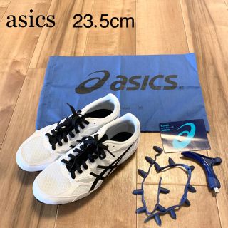 アシックス(asics)のasics 陸上スパイク 23.5cm 白 オールウェザー 土トラック(陸上競技)