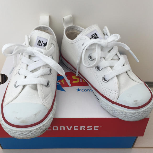 CONVERSE(コンバース)の★コンバース★キッズスニーカー★ホワイト キッズ/ベビー/マタニティのキッズ靴/シューズ(15cm~)(スニーカー)の商品写真