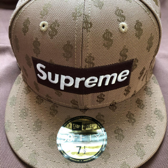 帽子supreme モノグラム CAP 7 1/2 キムタク