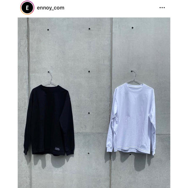 ENNOY NAME L/S TEE BLACK Mサイズ スタイリスト私物-