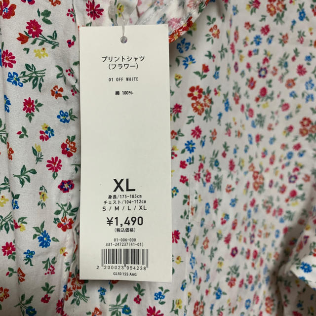 GU(ジーユー)のGU  メンズ　シャツ　花柄　XL  未使用　女性でもOKかと(^.^) メンズのトップス(シャツ)の商品写真