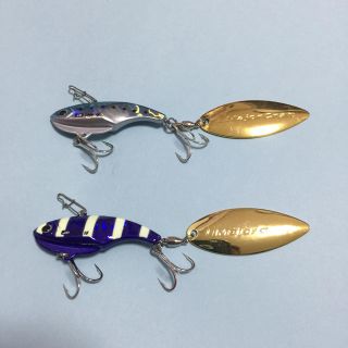 メジャークラフト(Major Craft)のメジャークラフト ジグパラスピン18g  #1イワシ・#24ゼブラパープルセット(ルアー用品)