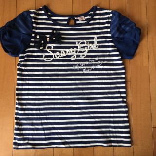 メゾピアノジュニア(mezzo piano junior)のメゾピアノ　Tシャツ　160 ボーダー(Tシャツ/カットソー)