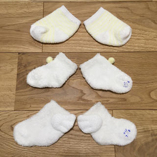 アカチャンホンポ(アカチャンホンポ)のベビーソックス　靴下　新生児用　3足セット(靴下/タイツ)