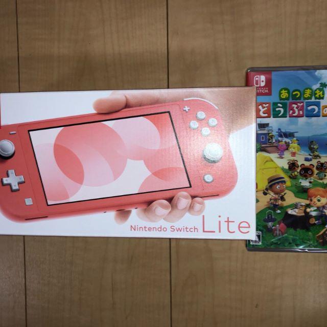 家庭用ゲーム機本体新品未開封 Nintendo Switch Lite 本体+あつまれどうぶつの森