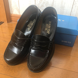 ハルタ(HARUTA)のHARUTA ローファー 黒靴 ピーフロール(ローファー/革靴)