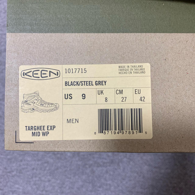 KEEN(キーン)の27cm KEEN TARGHEE EXP MID WP 新品 キーン ブーツ メンズの靴/シューズ(スニーカー)の商品写真