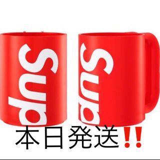 シュプリーム(Supreme)のSupreme Heller Mugs マグカップレッド 2個セット! 本日発送(グラス/カップ)