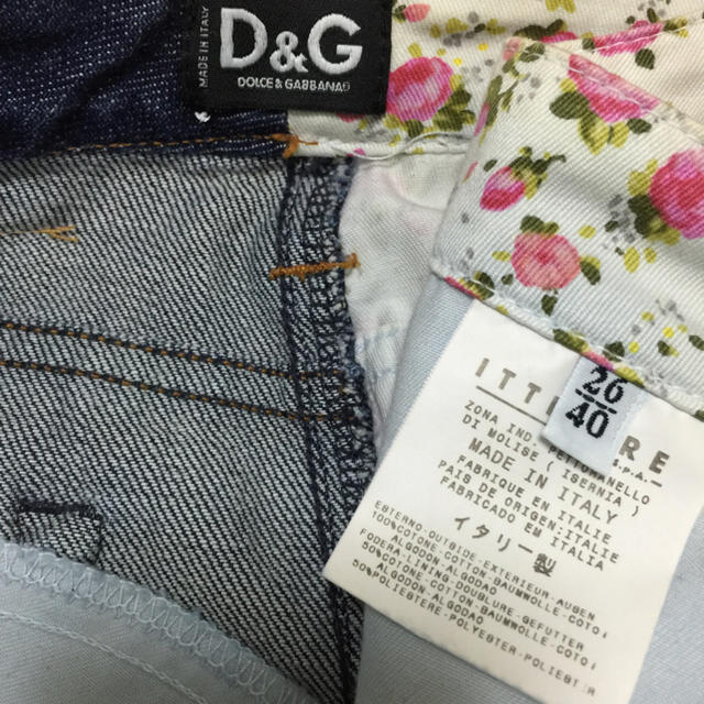 D&G(ディーアンドジー)のD&G♡デニム＆花柄タイトスカート レディースのスカート(ひざ丈スカート)の商品写真