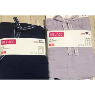 ユニクロ(UNIQLO)の新品未使用　UNIQLO ユニクロ　リラコ　women 3XL 2枚セット(ルームウェア)