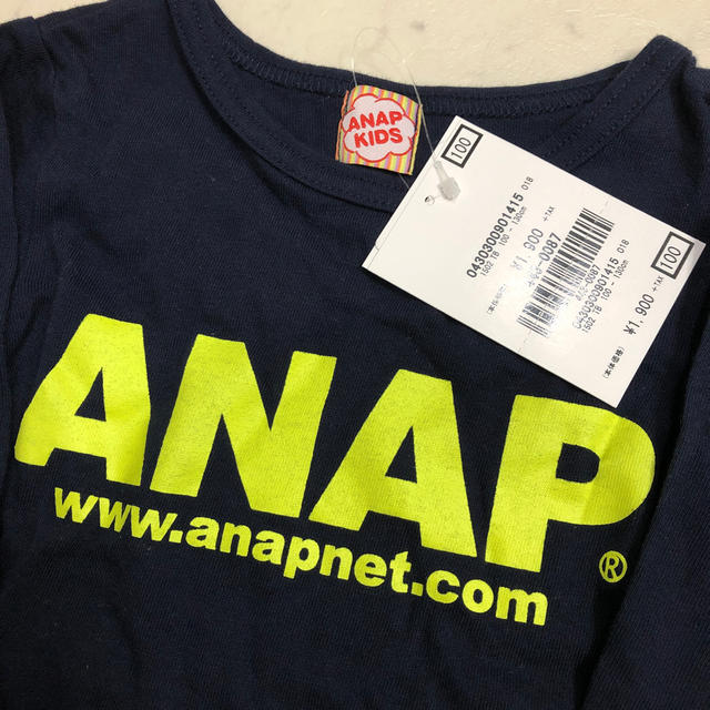 ANAP Kids(アナップキッズ)のANAP kids❤︎新品未使用 ロンT 100 キッズ/ベビー/マタニティのキッズ服女の子用(90cm~)(Tシャツ/カットソー)の商品写真