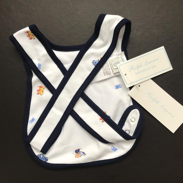 POLO RALPH LAUREN(ポロラルフローレン)の新品　ラルフローレン　お食事スタイ　2枚セット キッズ/ベビー/マタニティのこども用ファッション小物(ベビースタイ/よだれかけ)の商品写真