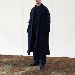 コモリ(COMOLI)のcomoli 17aw 18aw タイロッケンコート ネイビー(トレンチコート)