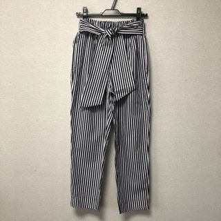 ザラ(ZARA)のZARA ストライプパンツ(クロップドパンツ)