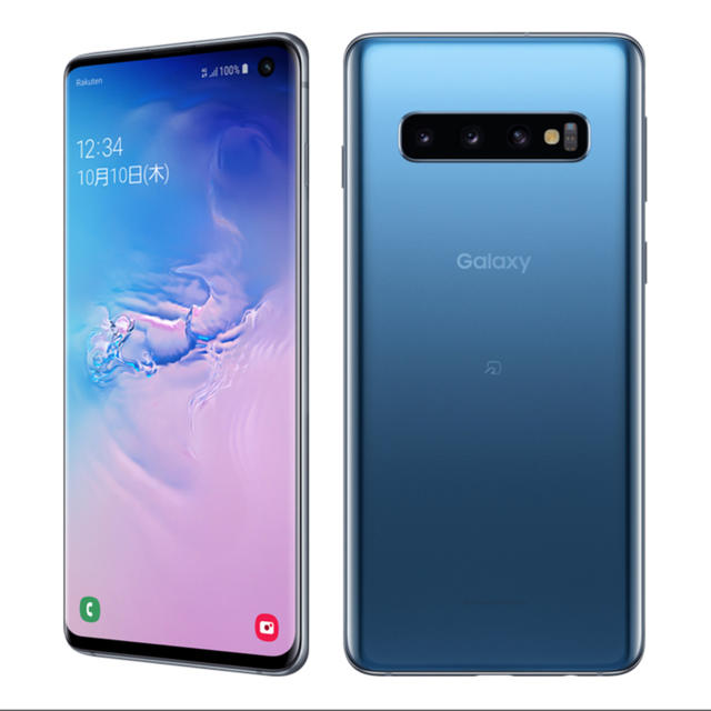 Galaxy(ギャラクシー)のGALAXY S10 新品未使用　PRISM Blue スマホ/家電/カメラのスマートフォン/携帯電話(スマートフォン本体)の商品写真