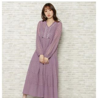 ウィルセレクション(WILLSELECTION)の【春服♡】ウィルセレクション♡レースパッチワークティアードワンピース(ひざ丈ワンピース)