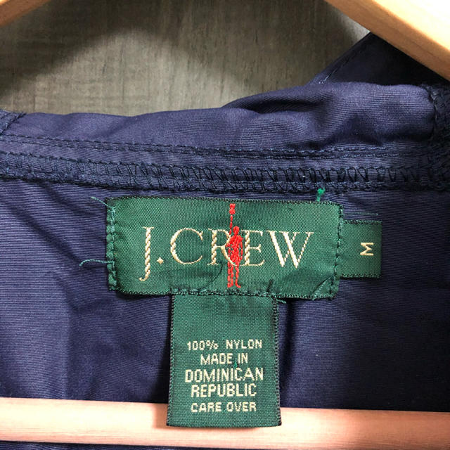 J.Crew(ジェイクルー)の旧タグ　J.Crew Jクルー　ナイロン　アノラック　ネイビー メンズのジャケット/アウター(ナイロンジャケット)の商品写真