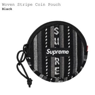 シュプリーム(Supreme)のsupreme woven stripe coin pouch black(コインケース/小銭入れ)