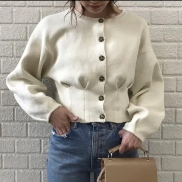 moussy ウエストタックカーディガン