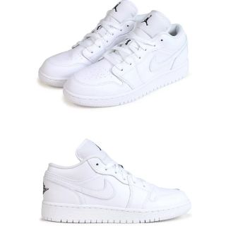 ナイキ(NIKE)の☆AIR JORDAN 1 LOW GS White 25cmウィメンズ 新品(スニーカー)