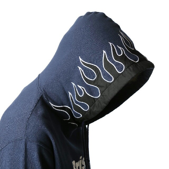 19SS FCRB FIRE FLAME PULLOVER HOODIE
